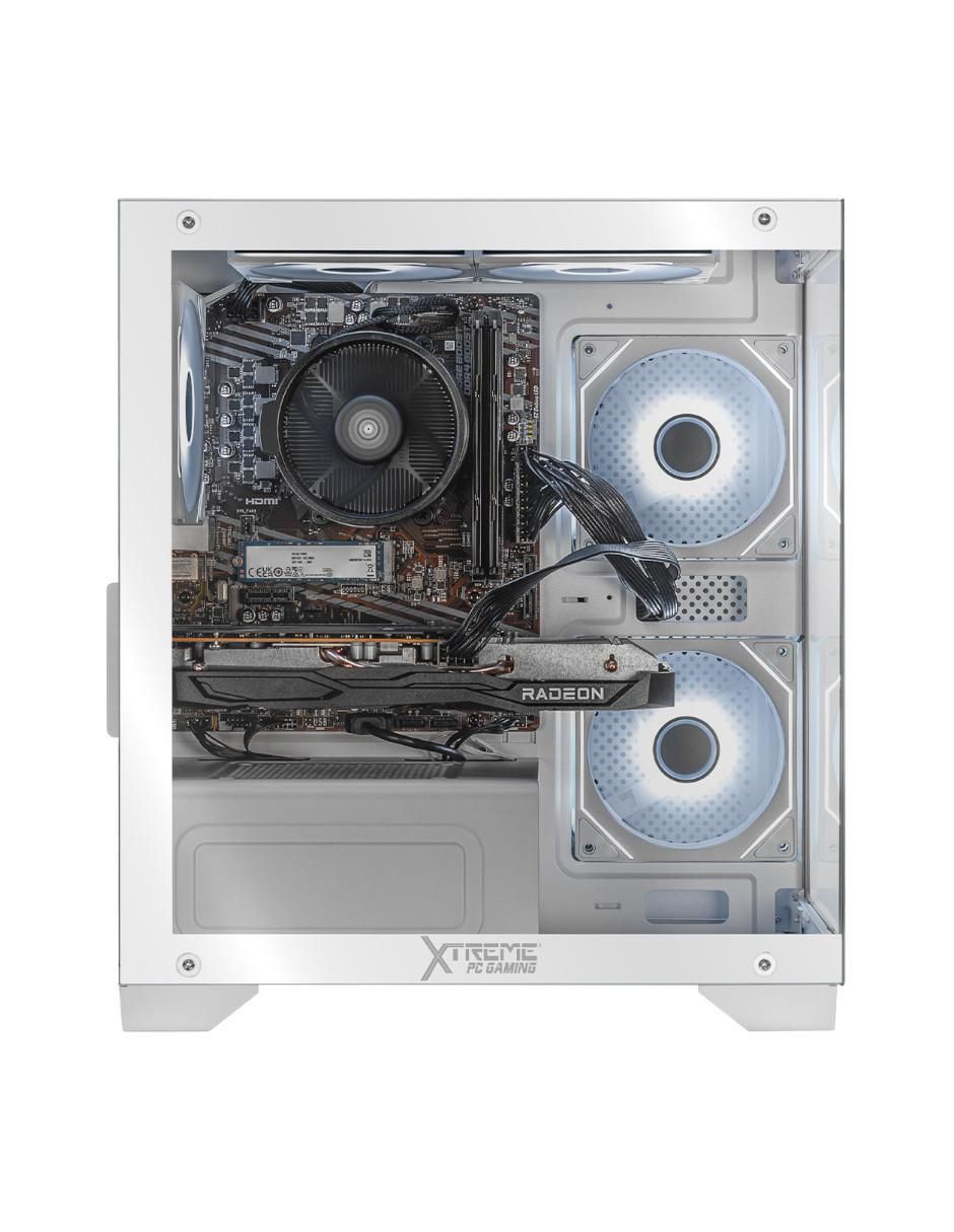 Computadora gamer XTBRR532GB6600TPW AMD Ryzen 5 AMD Radeon RX 6600 16 GB RAM 500 GB SSD 4