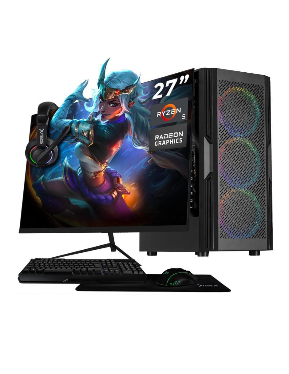 Computadora gamer XTPCR516GBVEGA7MDB 27 pulgadas full hd amd ryzen 5 amd radeon vega 7 16 gb ram 500 gb ssd