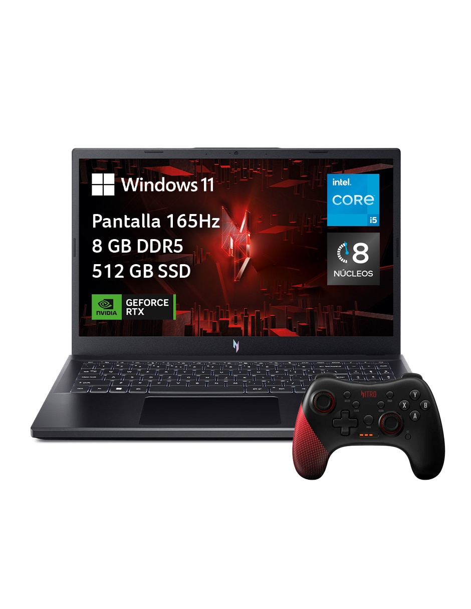 Laptop gamer NitroV15 15.6 pulgadas Full HD Intel Core i5 Nvidia Geforce rtx 4050 8 gb ram 512 gb ssd