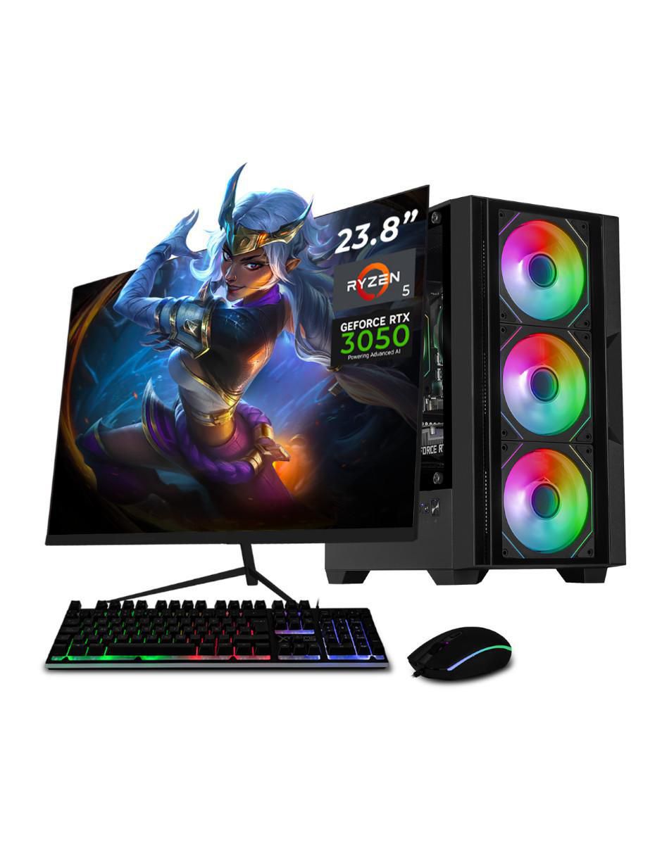 Computadora gamer XTPCR516GB3050MDB 23.8 pulgadas Full HD AMD Ryzen 5 NVIDIA GeForce RTX 3050 16 GB RAM 1 TB SSD