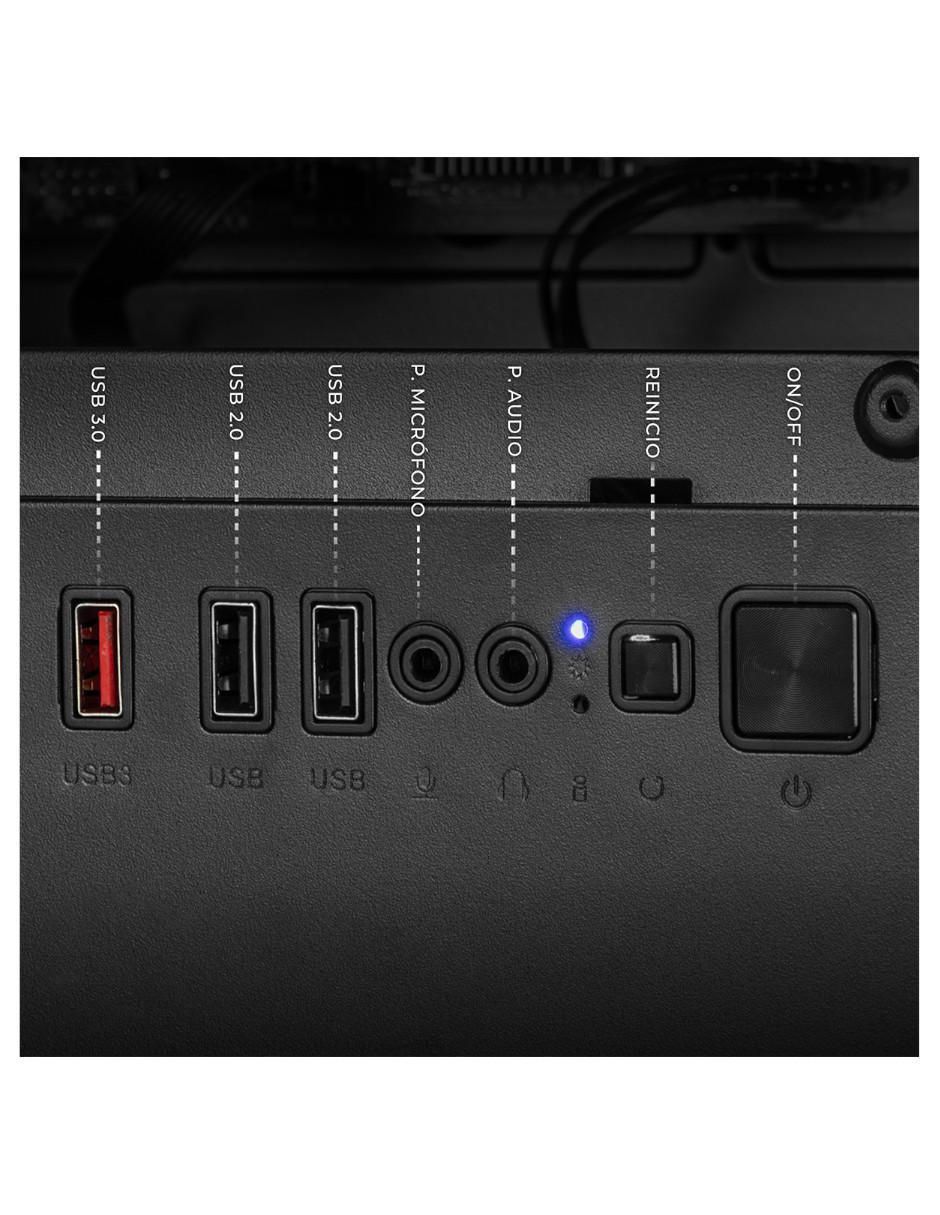 Computadora gamer XTPCR516GB3050MDB 23.8 pulgadas Full HD AMD Ryzen 5 NVIDIA GeForce RTX 3050 16 GB RAM 1 TB SSD 3