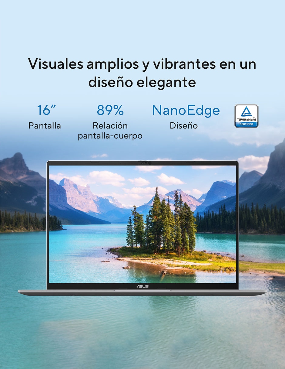 Laptop Vivobook 16 16 pulgadas WUXGA Intel Core Ultra 5 225 Integradas 16 GB RAM 512 GB SSD 3