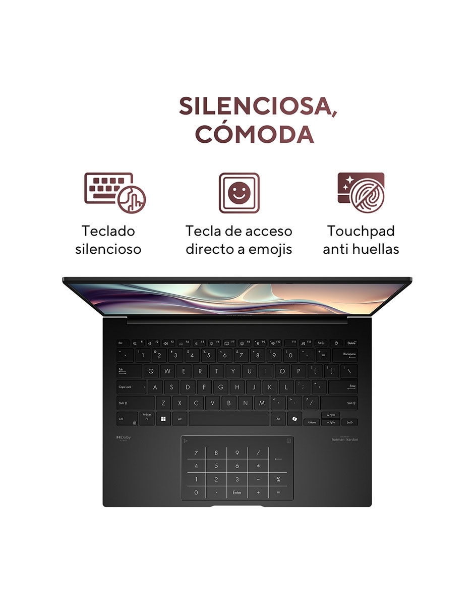 Laptop Zenbook 14 pulgadas WUXGA AMD Ryzen AI 5 340 AMD Radeon 16 GB RAM 512 GB SSD 6