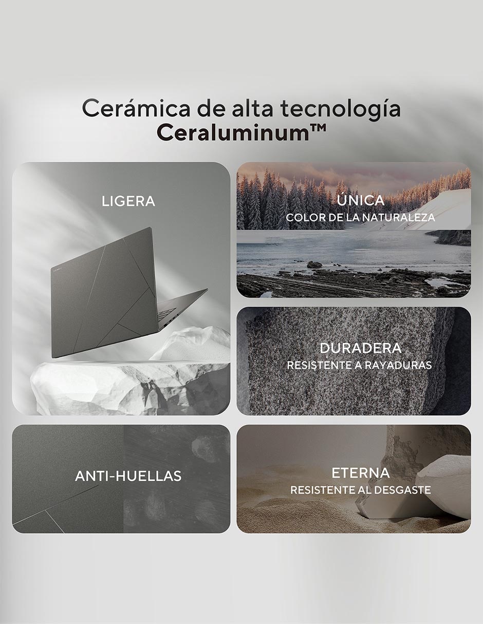 Laptop thin & light touch Zenbook S 14 14 pulgadas 3K Intel Core Ultra 7 258V Intel Arc 32 GB RAM 1 TB SSD 12