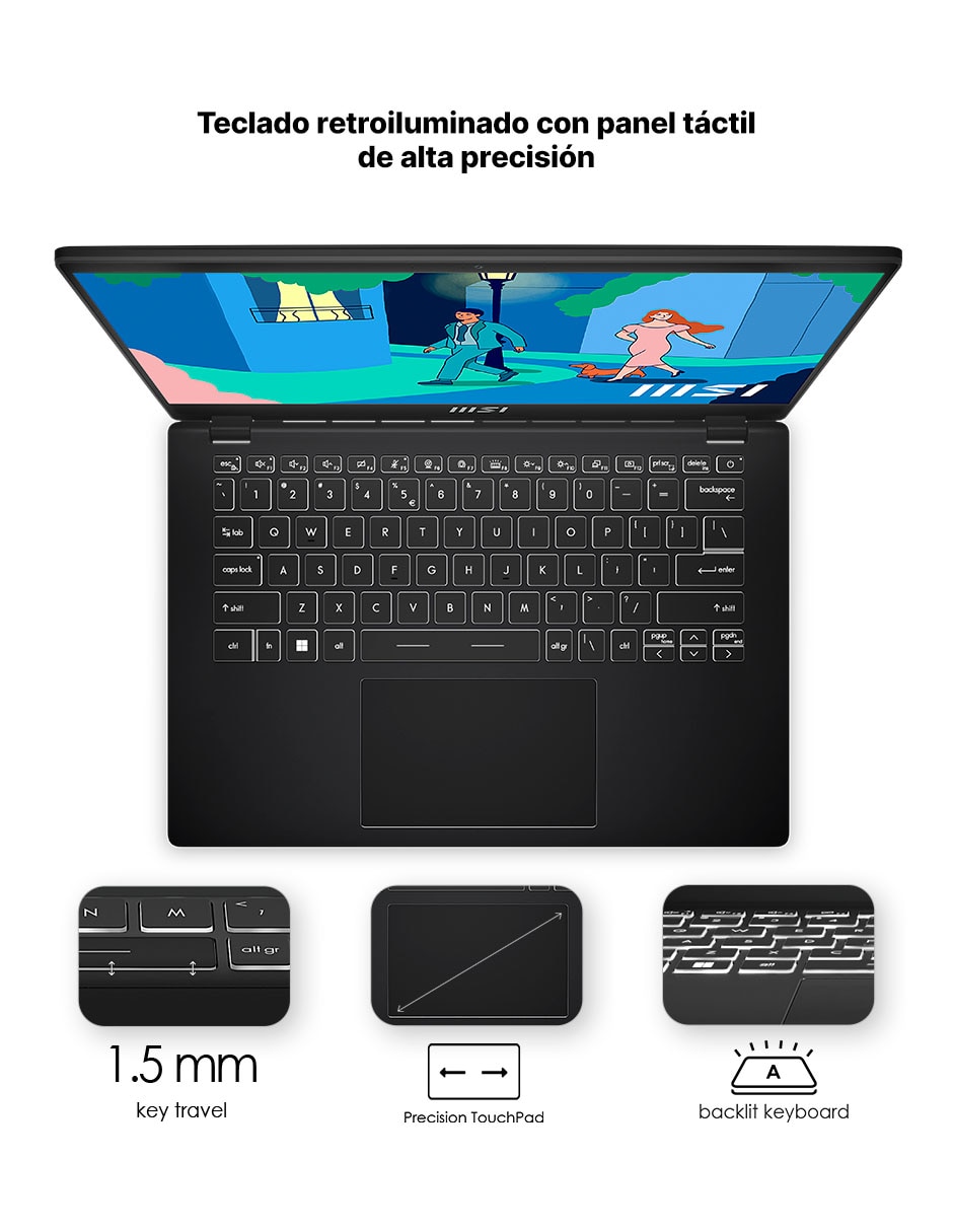 Laptop 14 pulgadas Full HD AMD Ryzen 5 AMD Radeon 8 GB RAM 512 GB SSD 7