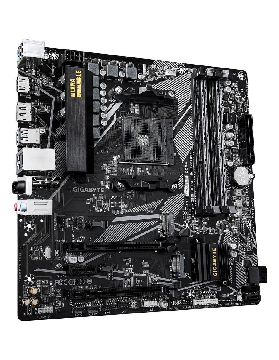 Tarjeta madre b550m Ds3h Ac R2 compatible con procesador AMD 2