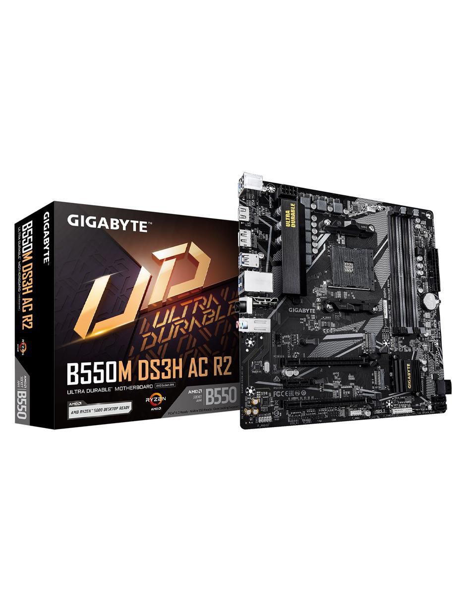Tarjeta madre b550m Ds3h Ac R2 compatible con procesador AMD 3