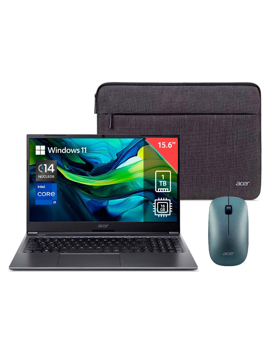 Laptop thin & light Aspire 15 15.6 pulgadas Full HD Intel Core i9 integradas 16 GB RAM 1 TB SSD