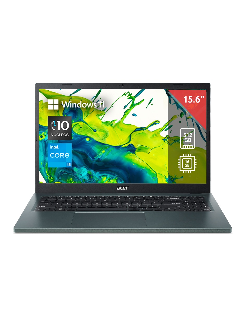 Laptop Thin & Light Aspire Go 15 15.6 pulgadas WUXGA Intel Core i5 Intel UHD 16 GB RAM 512 GB SSD 1