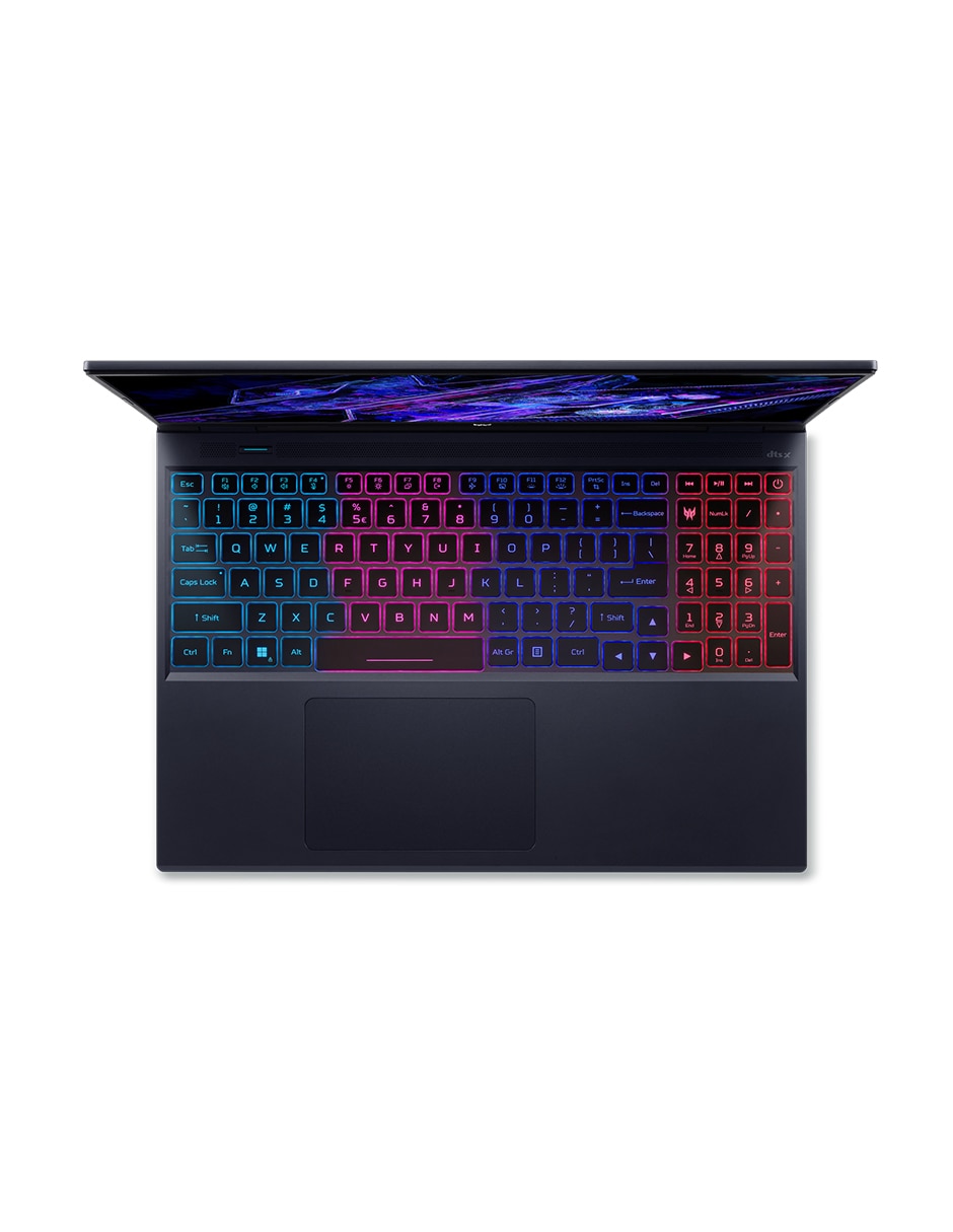 Laptop gamer Predator Helios Neo 16 ai 16 pulgadas wqxga Intel Core Ultra 9 NVIDIA Geforce RTX 5070 32 GB RAM 1 TB SSD 6