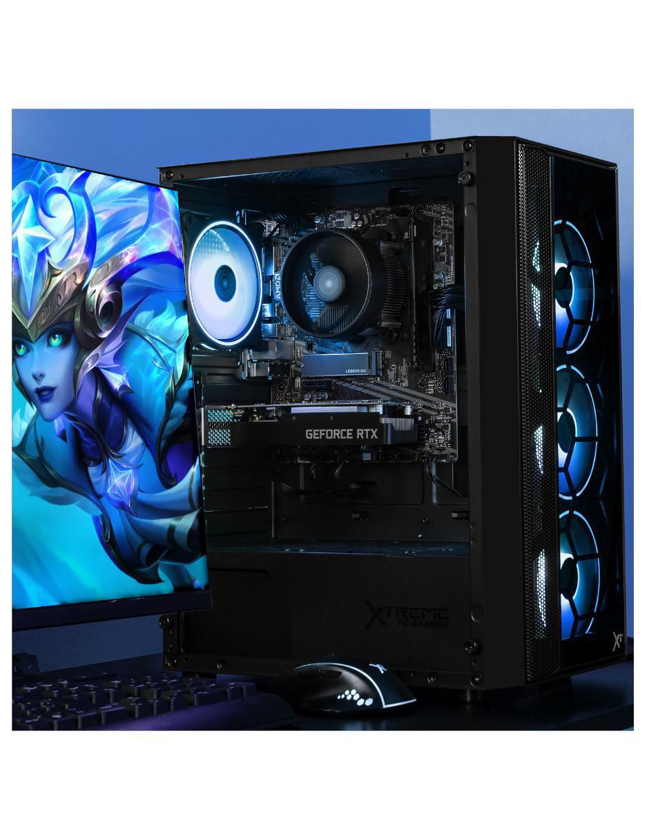 Computadora gamer XTPCR732GB3050KB AMD Ryzen 7 NVIDIA GeForce RTX 3050 32 GB RAM 1 TB SSD 6