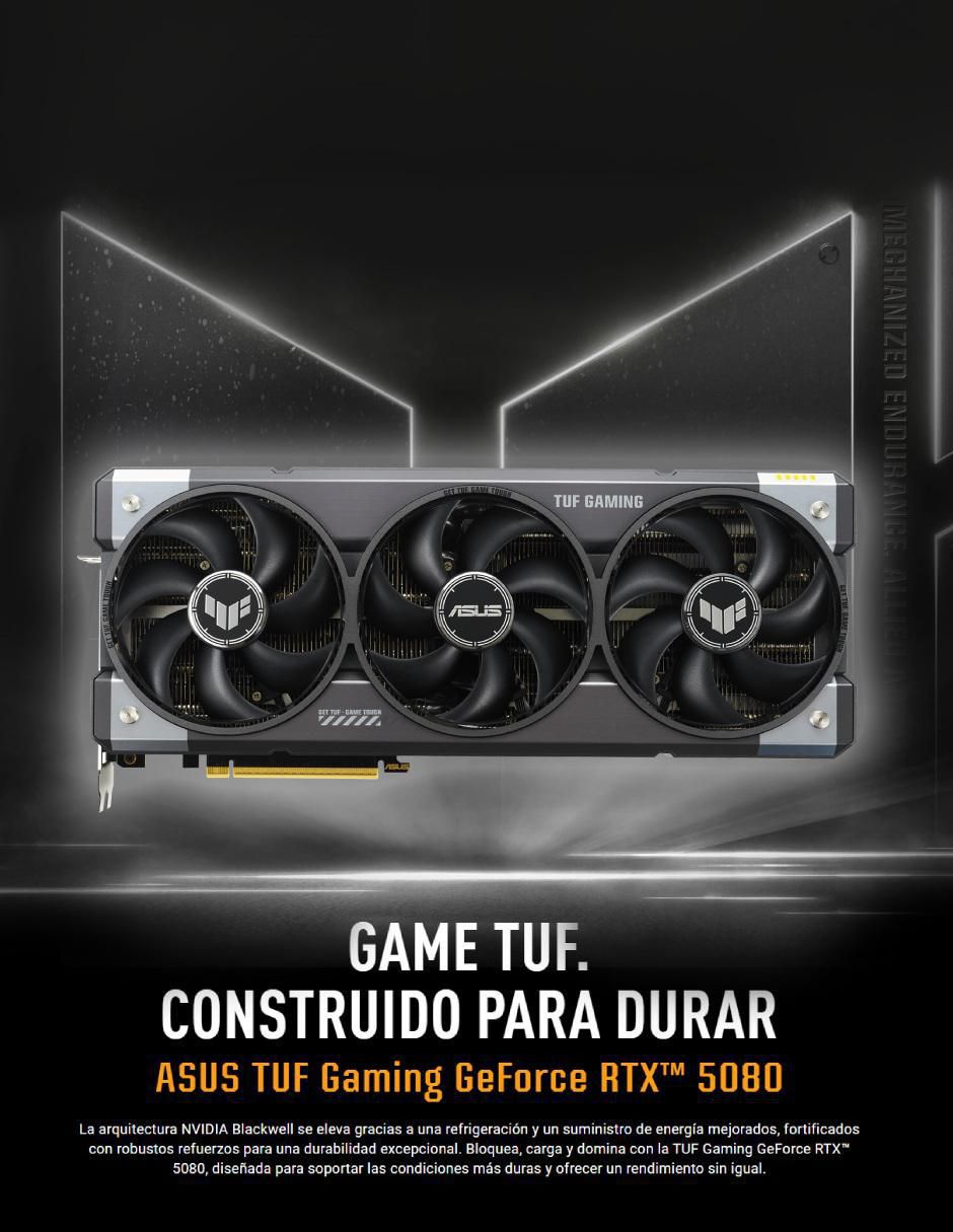 Tarjeta de video TUF-RTX5080-O16G-GAMIN 2