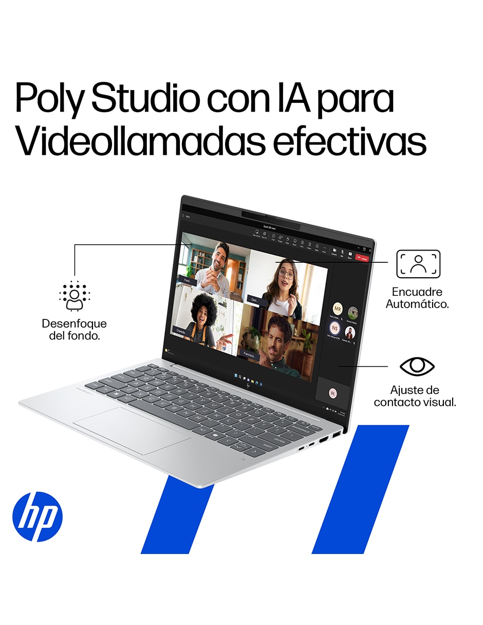 Laptop OmniBook 7 Aero13-bg1051la 13 pulgadas 2K AMD Ryzen AI 5 340 AMD Radeon 16 GB RAM 512 GB SSD 15