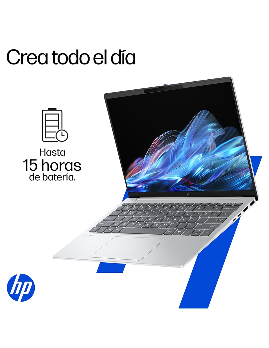 Laptop OmniBook 7 Aero13-bg1051la 13 pulgadas 2K AMD Ryzen AI 5 340 AMD Radeon 16 GB RAM 512 GB SSD 11