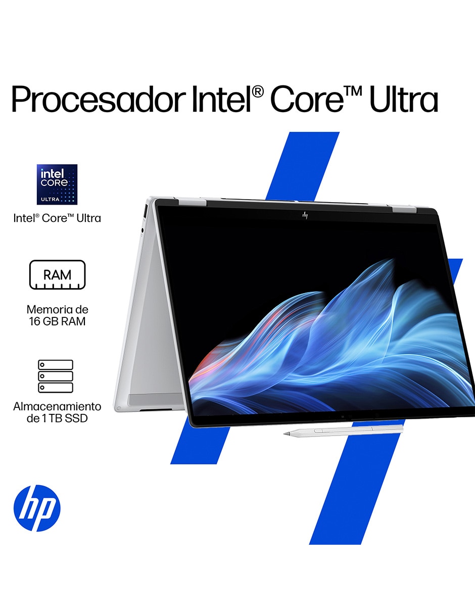 Laptop 2 en 1 touch OmniBook X Flip 14-fm0052la 14 pulgadas 3K Intel Core Ultra 5 226V Intel Arc 16 GB RAM 1 TB SSD 8