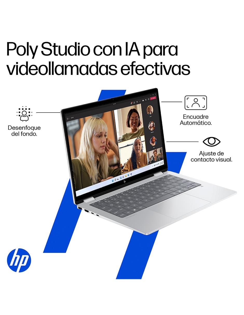 Laptop 2 en 1 touch OmniBook X Flip 14-fm0052la 14 pulgadas 3K Intel Core Ultra 5 226V Intel Arc 16 GB RAM 1 TB SSD 9