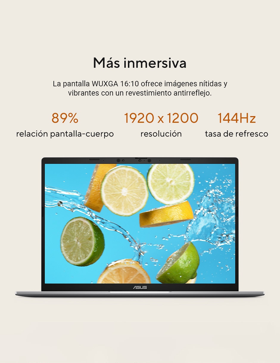 Laptop Thin & Light Vivobook S 16 pulgadas wuxga AMD Ryzen 9 integradas 16 GB RAM 512 GB SSD 8