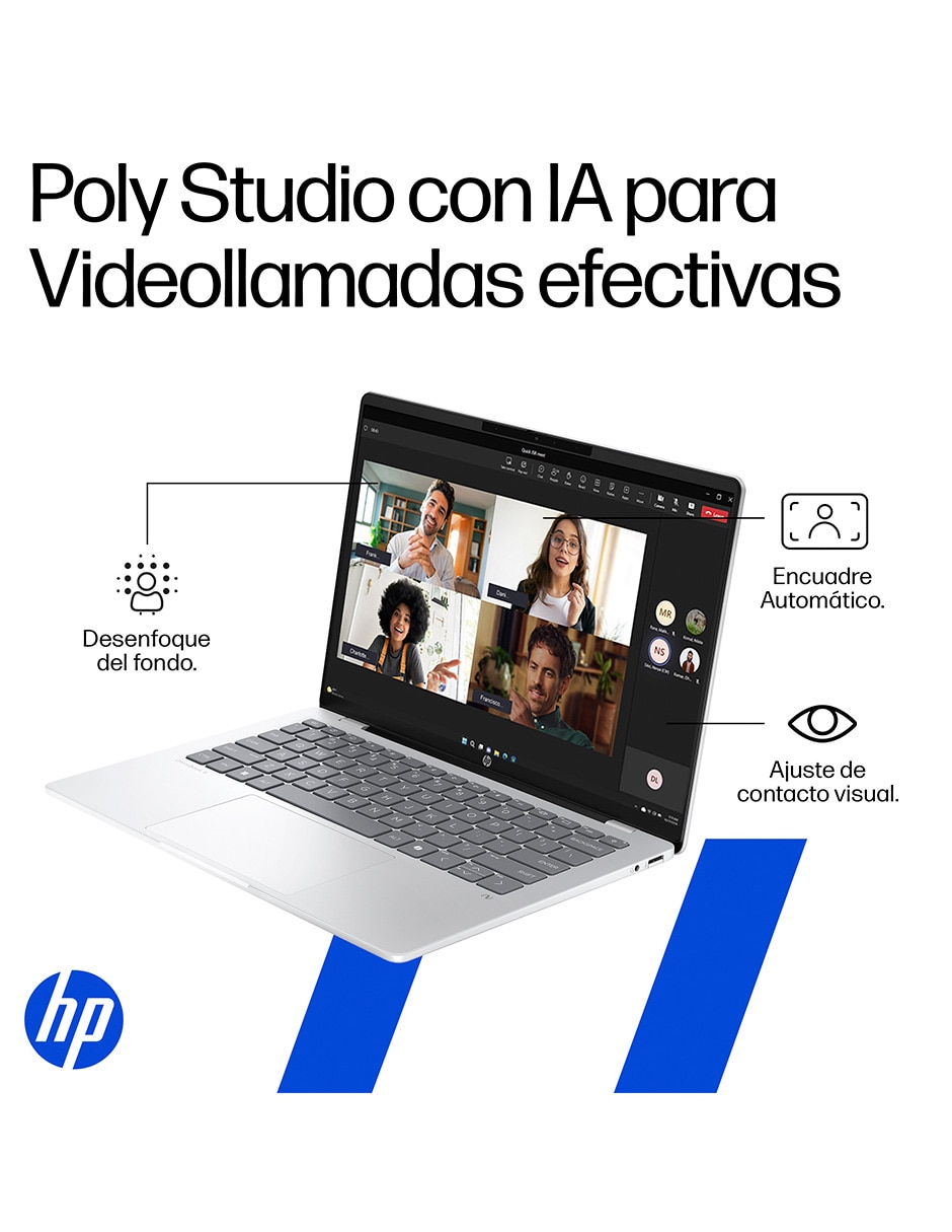 Laptop Omnibook 5 14-HE0000LA 14 pulgadas 2K Snapdragon X Qualcomm Adreno 16 GB RAM 512 GB SSD 4
