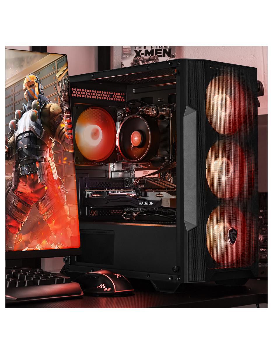 Computadora gamer XTMSIR732GBRX7600MMF 27 pulgadas Full HD AMD Ryzen 7 AMD Radeon RX 7600 16 GB RAM  1 TB SSD 5