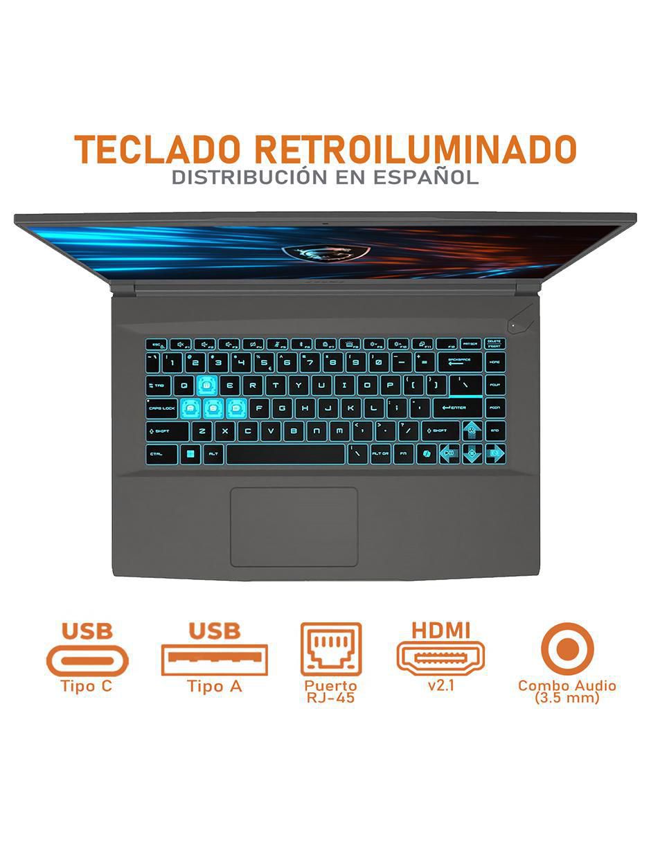 Laptop gamer Thin A15 15.6 pulgadas Full HD AMD Ryzen 5 NVIDIA GeForce RTX 3050 24 GB RAM 512 GB SSD 4