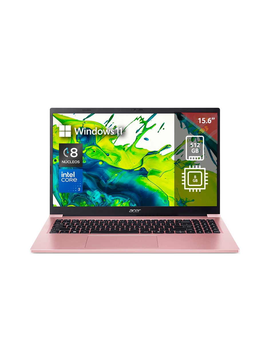 Laptop thin & light Aspire Lite 15 15.6 pulgadas Full HD Intel Core i3 Integradas 8 GB RAM 512 GB SSD 1