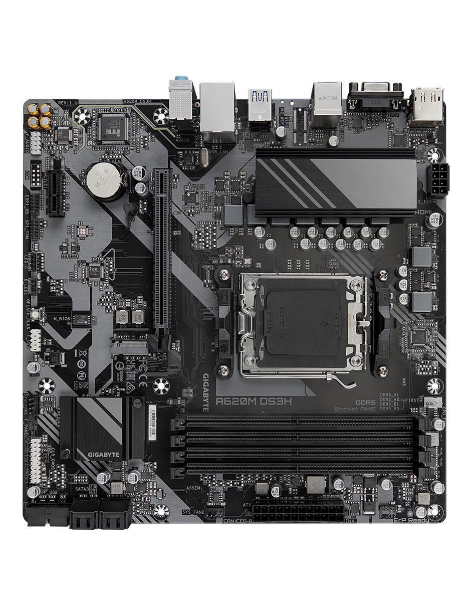 Tarjeta madre a620m ds3h rev 1.1 compatible con procesador AMD 3
