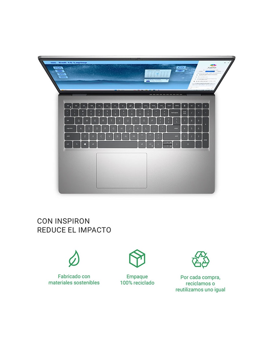 Laptop thin & light DC15250 15.6 pulgadas Full HD Intel Core i5 Intel UHD 16 GB RAM 512 GB SSD 2