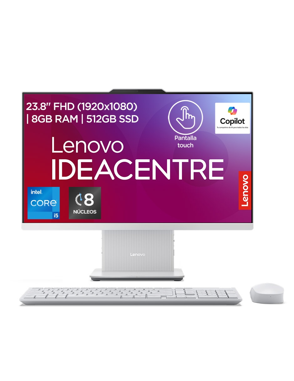 Computadora all in one IdeaCentre 23.8 pulgadas Full HD Intel Core i5 8 GB RAM 512 GB SSD