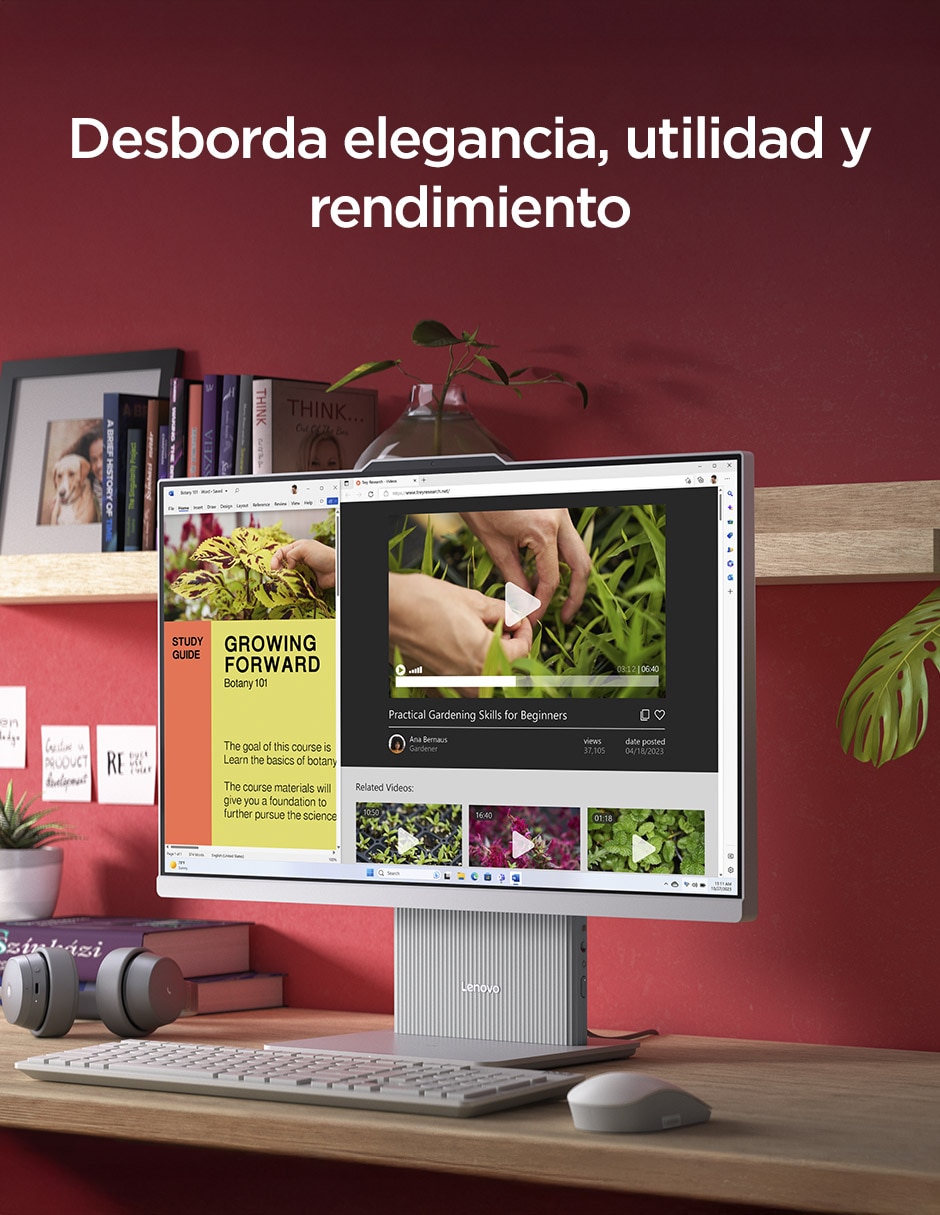 Computadora all in one IdeaCentre 23.8 pulgadas Full HD Intel Core i5 8 GB RAM 512 GB SSD 2