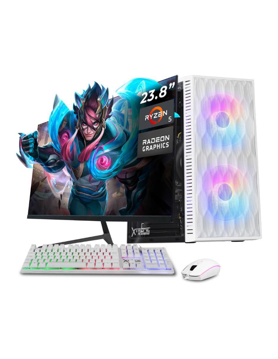 Computadora gamer XTACR516GBVEGA7MFW 23.8 pulgadas Full HD AMD Ryzen 5 AMD Radeon Graphics 16 GB RAM 500 GB SSD
