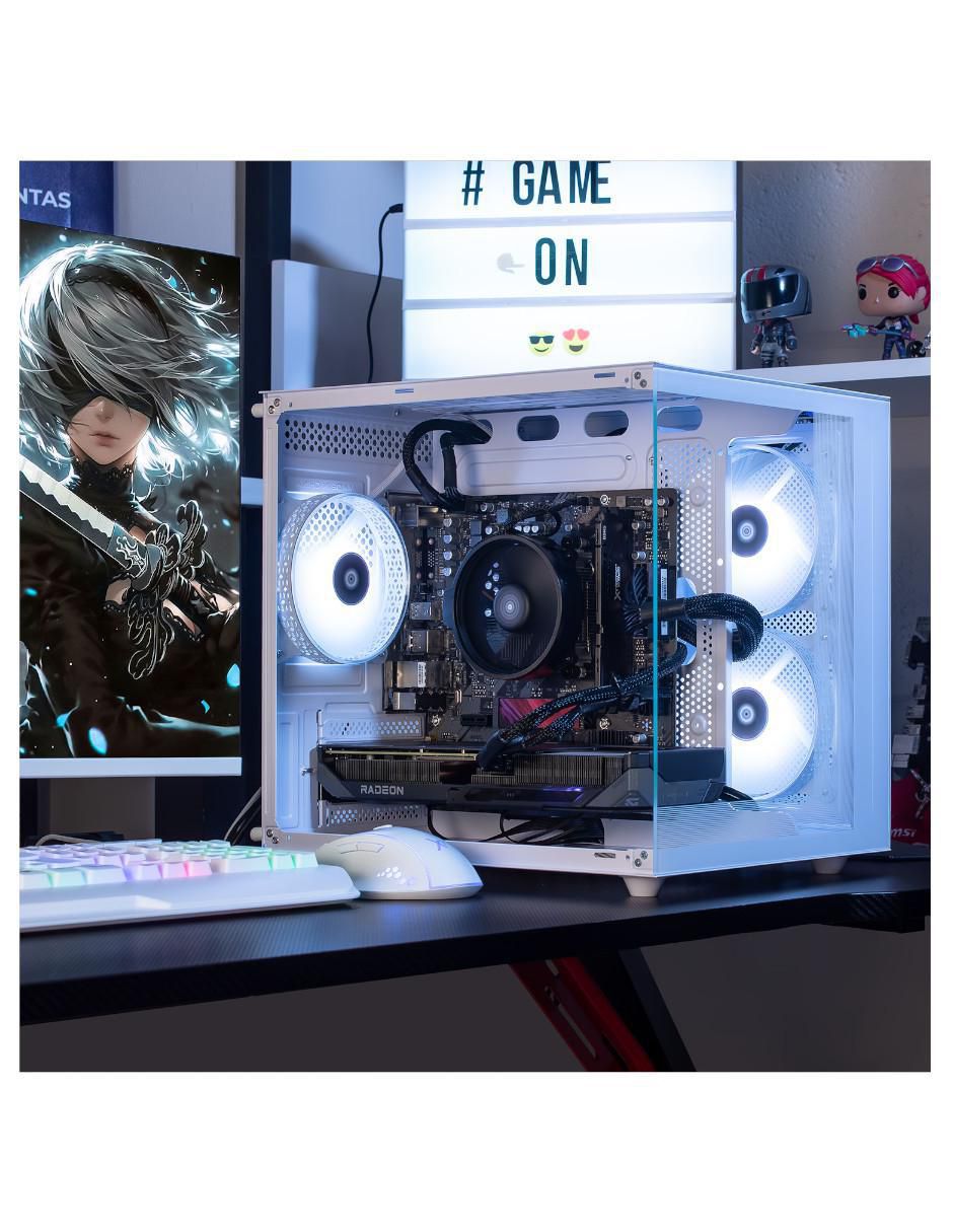 Computadora gamer XTBRR732GB59060TPW AMD Ryzen 7 AMD Radeon RX 9060 XT 32 GB RAM 1 TB SSD 6
