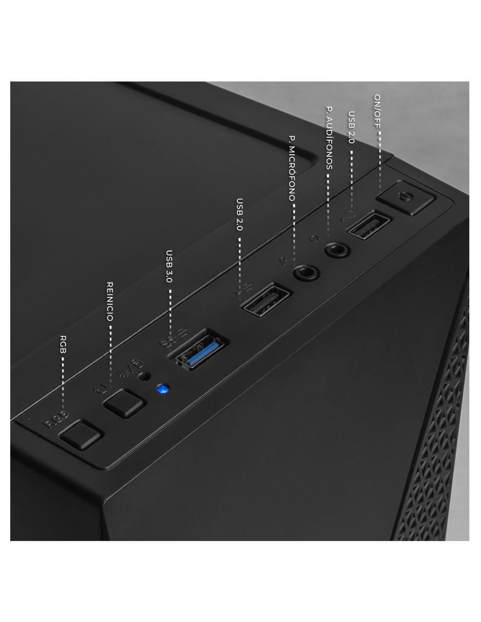 Computadora gamer XTACR516GBVEGA7MKB 23.8 pulgadas Full HD AMD Ryzen 5 AMD Radeon Graphics 16 GB RAM 500 GB SSD 5