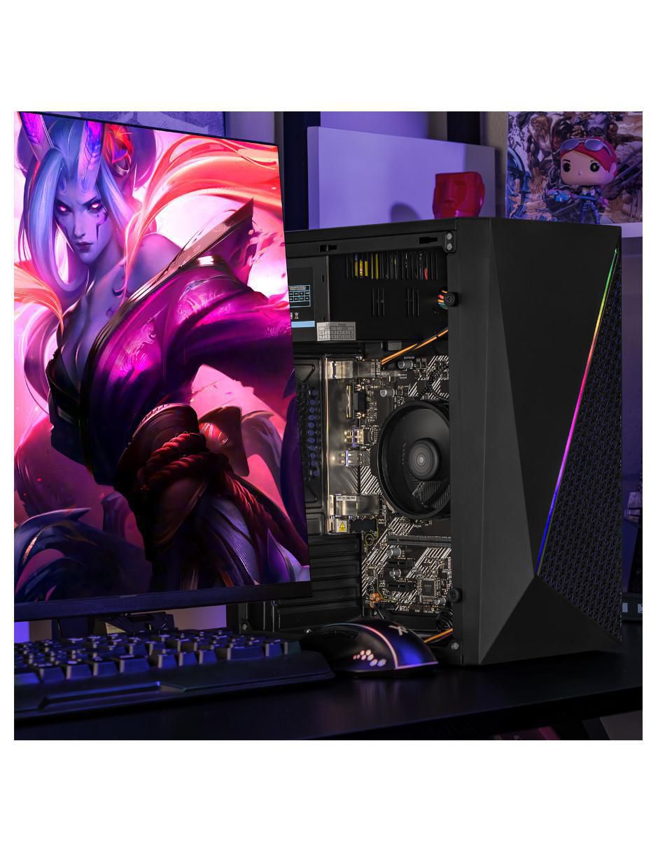 Computadora gamer XTACR516GBVEGA7MKB 23.8 pulgadas Full HD AMD Ryzen 5 AMD Radeon Graphics 16 GB RAM 500 GB SSD 6