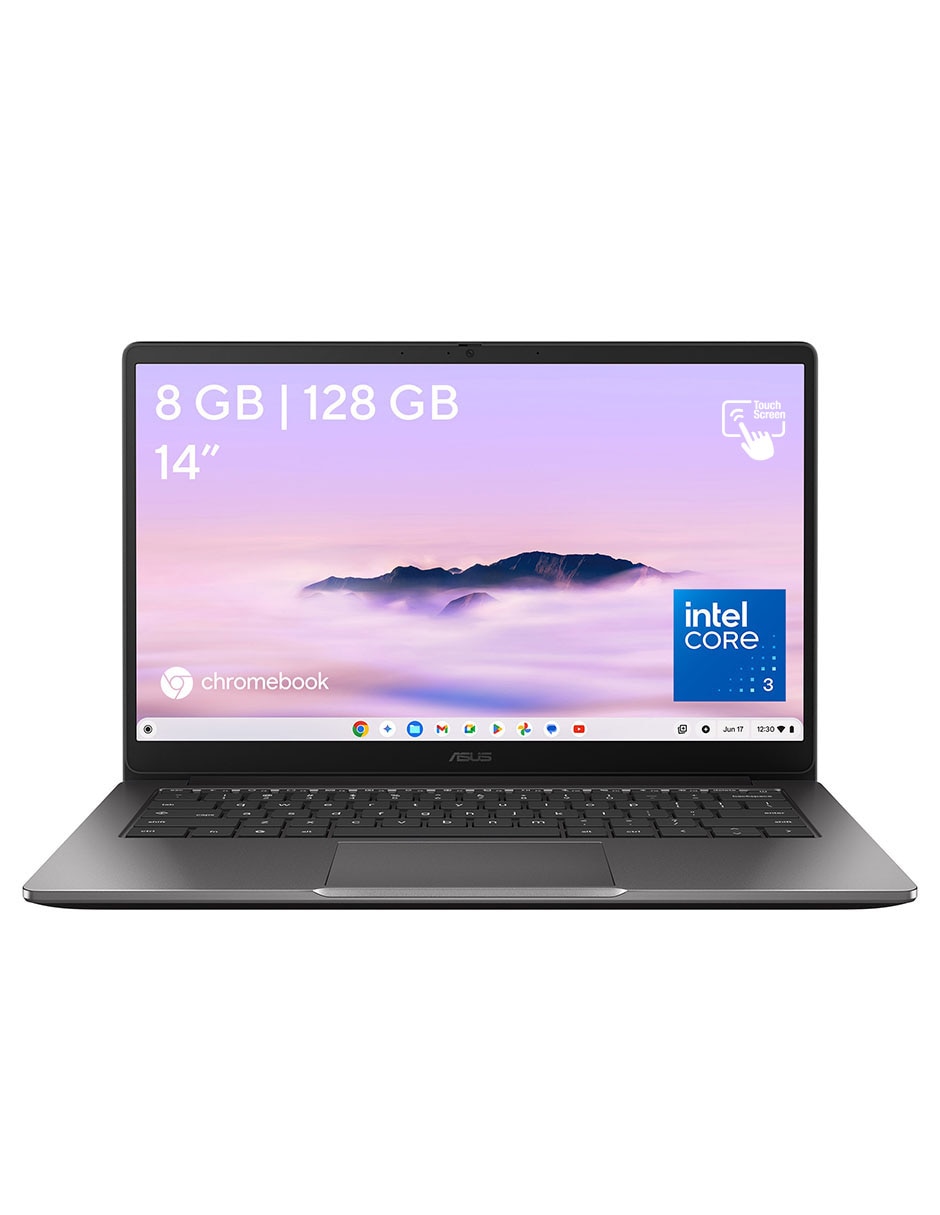 Laptop thin & light touch Chromebook cx14 14 pulgadas full HD Intel core 3 n355 Intel uhd graphics 8 GB ram128 Gb ssd