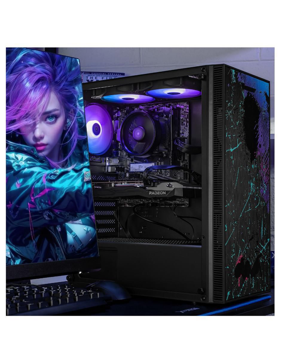 Computadora gamer XTOCR732GBRX7600MCP 27 pulgadas full hd amd ryzen 7 amd radeon rx 7600 16 gb ram 1 tb ssd 6
