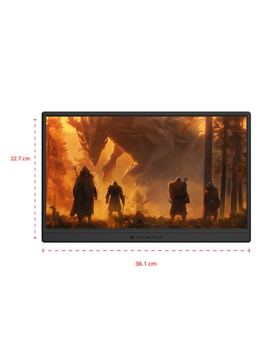 Monitor portátil Nomad NM15D IPS Full HD 15.6 pulgadas BR-943123 6