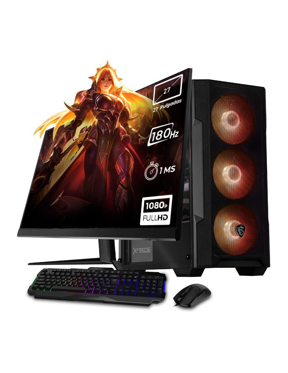 Computadora gamer XTPCR732GB4060MMFB 27 pulgadas Full HD AMD Ryzen 7 NVIDIA GeForce RTX 4060 32 GB RAM 1 TB SSD Computadora gamer XTPCR732GB4060MMFB 27 pulgadas Full HD AMD Ryzen 7 NVIDIA GeForce RTX 4060 32 GB RAM 1 TB SSD