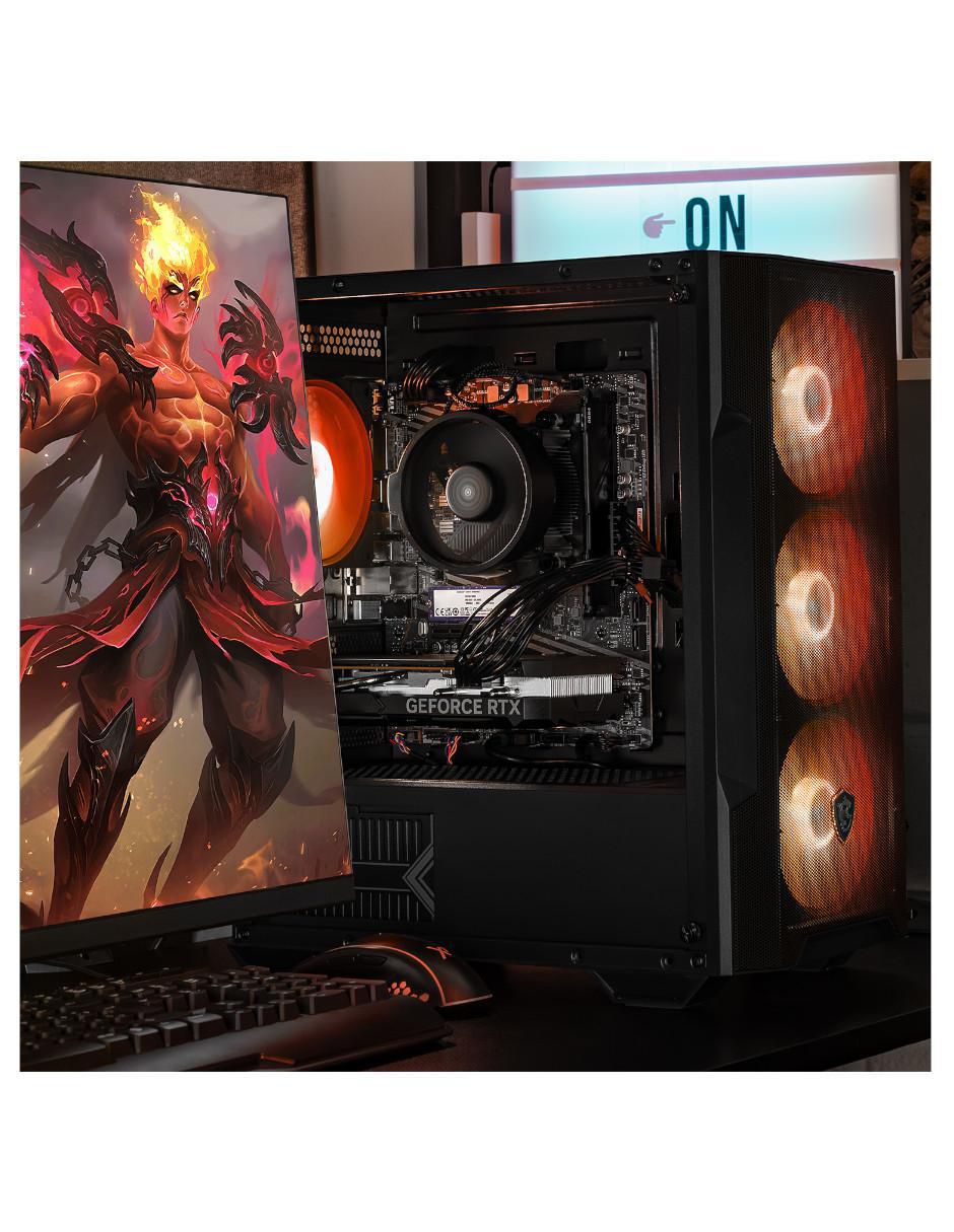 Computadora gamer XTPCR732GB4060MMFB 27 pulgadas Full HD AMD Ryzen 7 NVIDIA GeForce RTX 4060 32 GB RAM 1 TB SSD 6