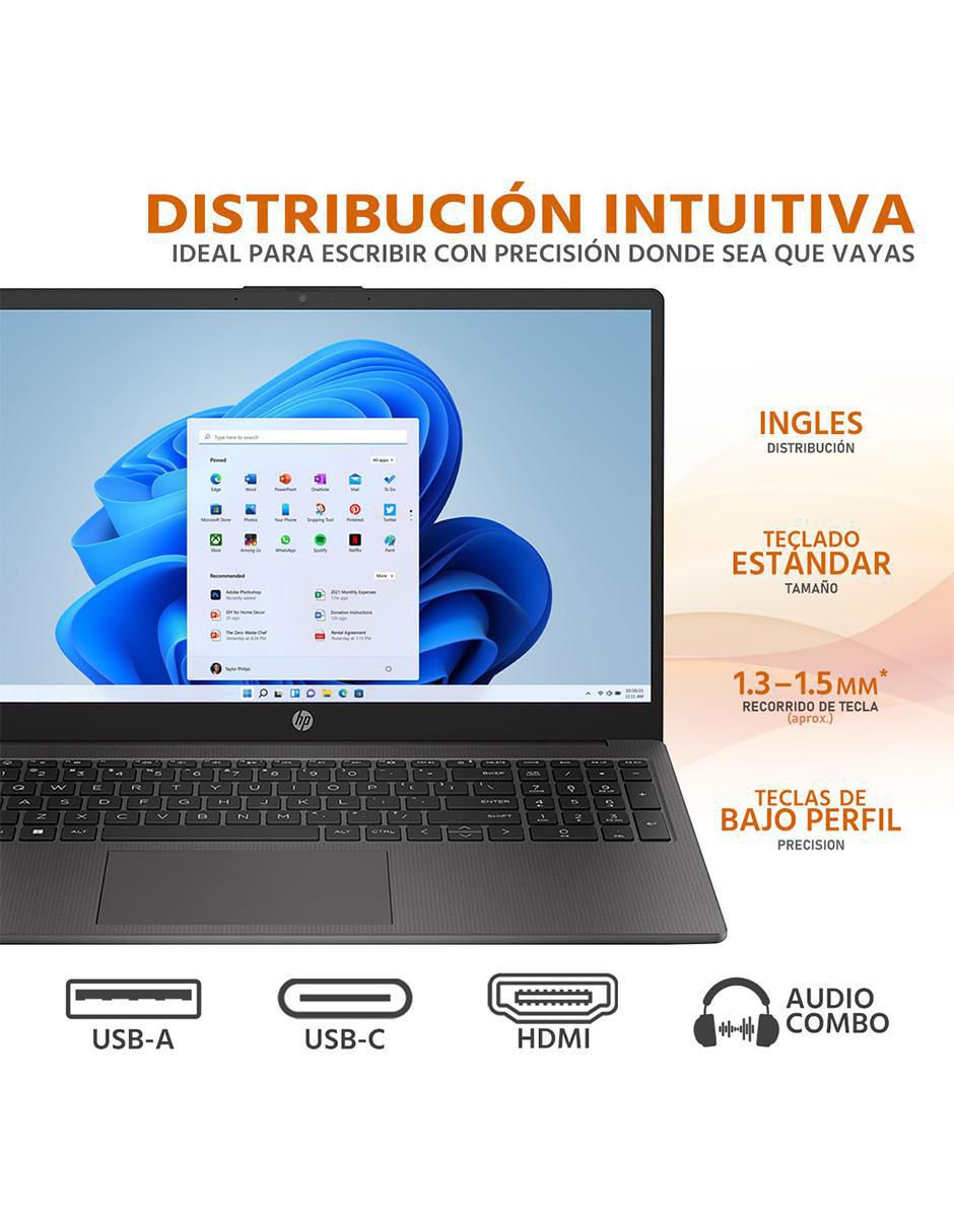 Laptop 255 G10 15.6 pulgadas Full HD AMD Ryzen 7 AMD Radeon 32 GB RAM 512 GB SSD 4