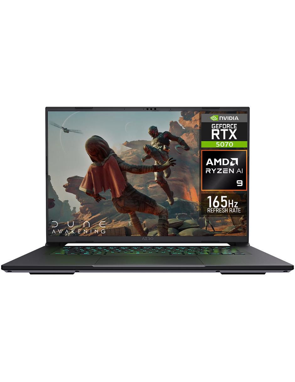 Laptop gamer Aero X16 16 pulgadas wqxga AMD Ryzen AI 9 hx 370 NVIDIA Geforce RTX 5070 64 GB RAM 1 TB SSD 1