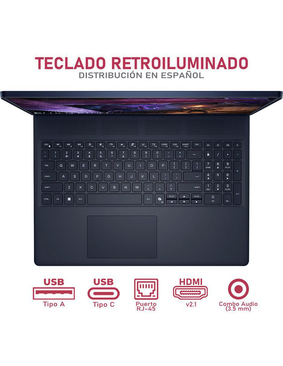 Laptop gamer M16 Aurora 16 pulgadas QHD+ Intel Core 5 210H NVIDIA GeForce RTX 4050 16 GB RAM 512 GB SSD 4