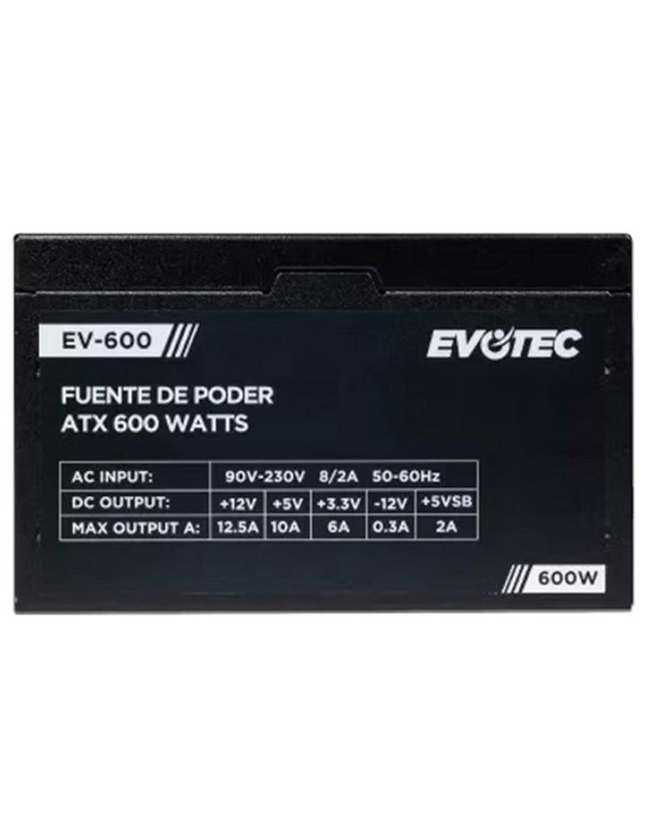 Fuente de poder ev-600 600w Atx 2