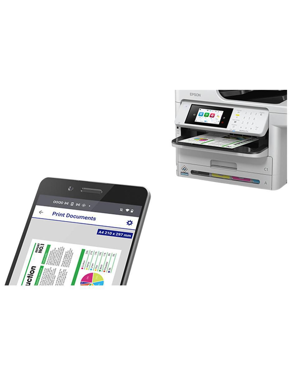 Multifuncional Workforce Pro wf-c5891 de inyección de tinta inalámbrica a color 5