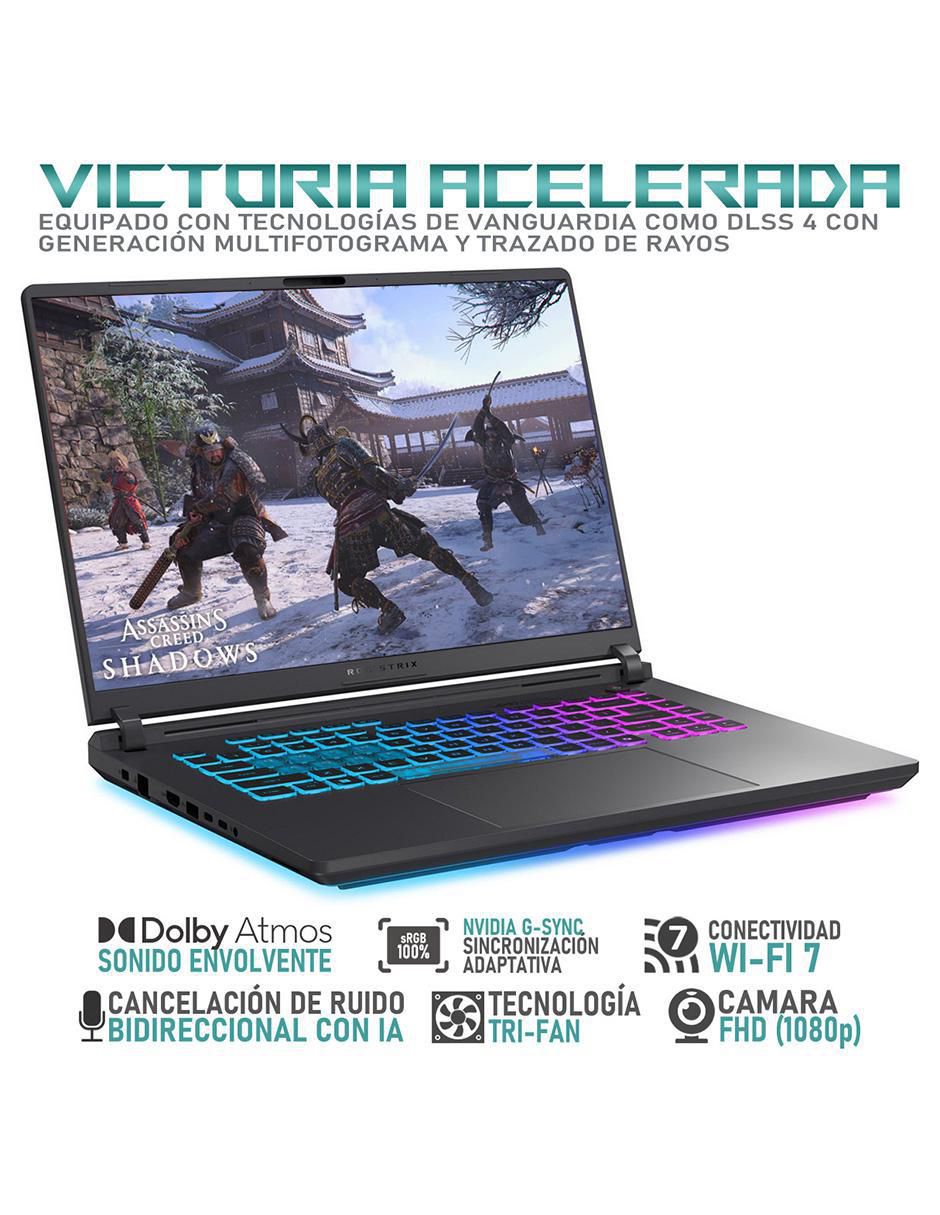 Laptop gamer Rog Strix G16 16 pulgadas Full HD+ Intel Core i9 NVIDIA Geforce RTX 5060 16 GB RAM 1 TB SSD 3