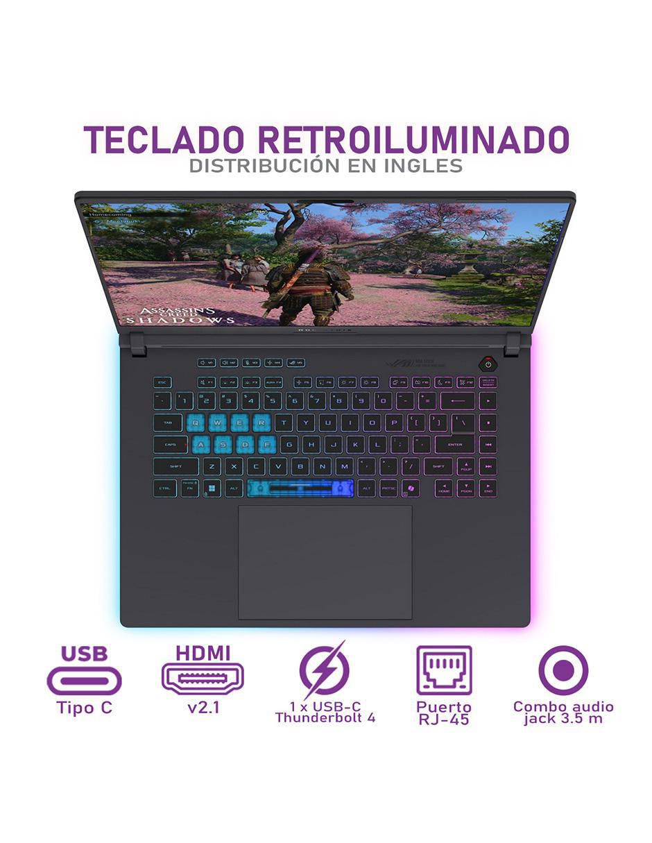 Laptop gamer Rog Strix G16 16 pulgadas Full HD+ Intel Core i9 NVIDIA Geforce RTX 5060 16 GB RAM 1 TB SSD 4