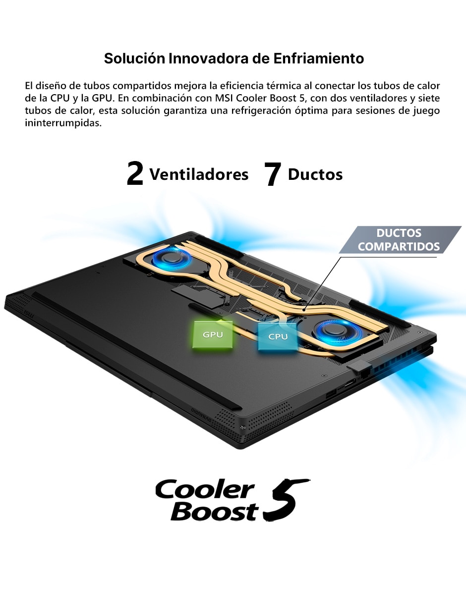 Laptop gamer Stealth A16 AI+ A3XWFG-020MX 16 pulgadas QHD+ AMD Ryzen AI 9 HX 370 NVIDIA GeForce RTX 5060 32 GB RAM 1 TB SSD 5