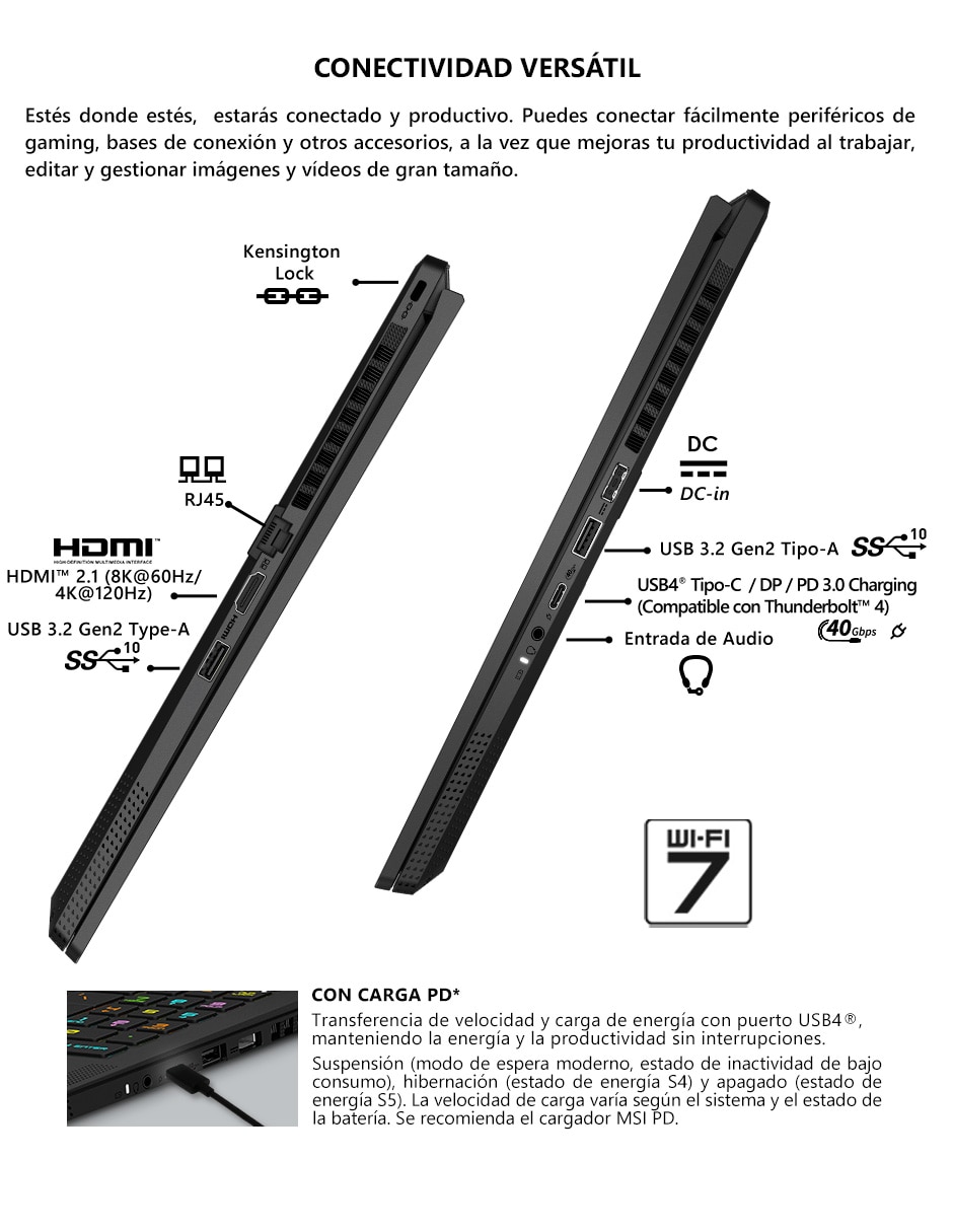 Laptop gamer Stealth A16 AI+ A3XWFG-020MX 16 pulgadas QHD+ AMD Ryzen AI 9 HX 370 NVIDIA GeForce RTX 5060 32 GB RAM 1 TB SSD 6