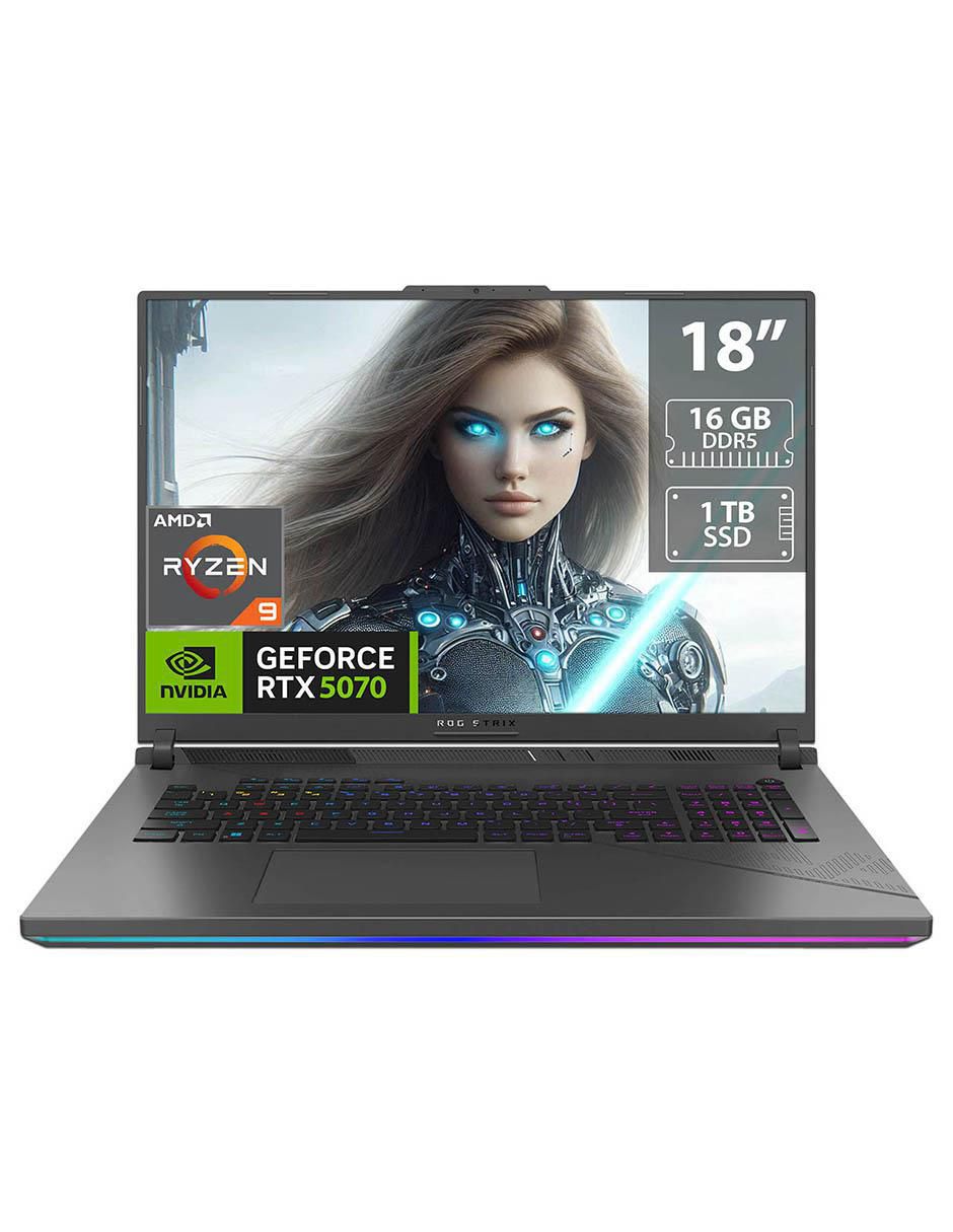 Laptop gamer ROG Strix G18 18 pulgadas WQXGA AMD Ryzen 9 NVIDIA GeForce RTX 5070 16 GB RAM 1 TB SSD Laptop gamer ROG Strix G18 18 pulgadas WQXGA AMD Ryzen 9 NVIDIA GeForce RTX 5070 16 GB RAM 1 TB SSD
