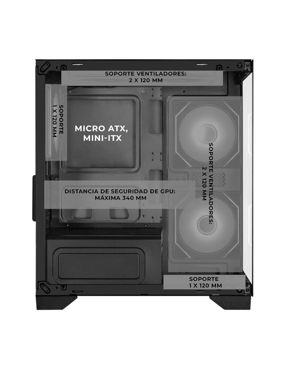 Gabinete xtreme pc gaming crystal hive