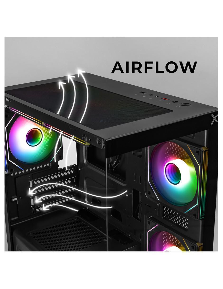 Gabinete xtreme pc gaming crystal hive
